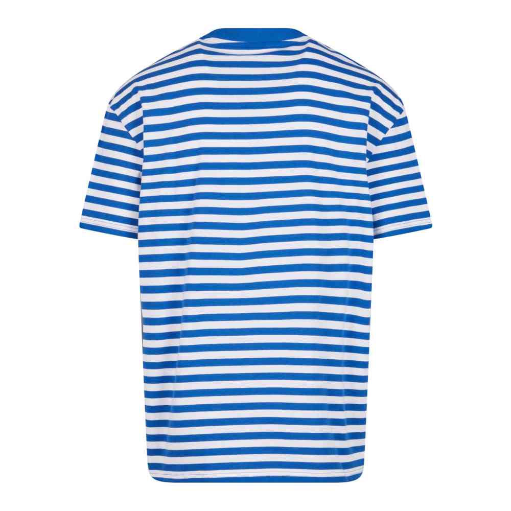 Urban Classics - Regular Stripe Herren T-Shirt - Weiß/Blau